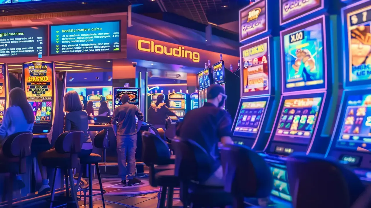 Canadian online casino bonuses guide showing slot machines and gaming tables